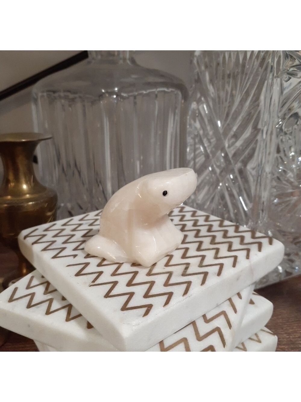 Vintage Stone Frog
